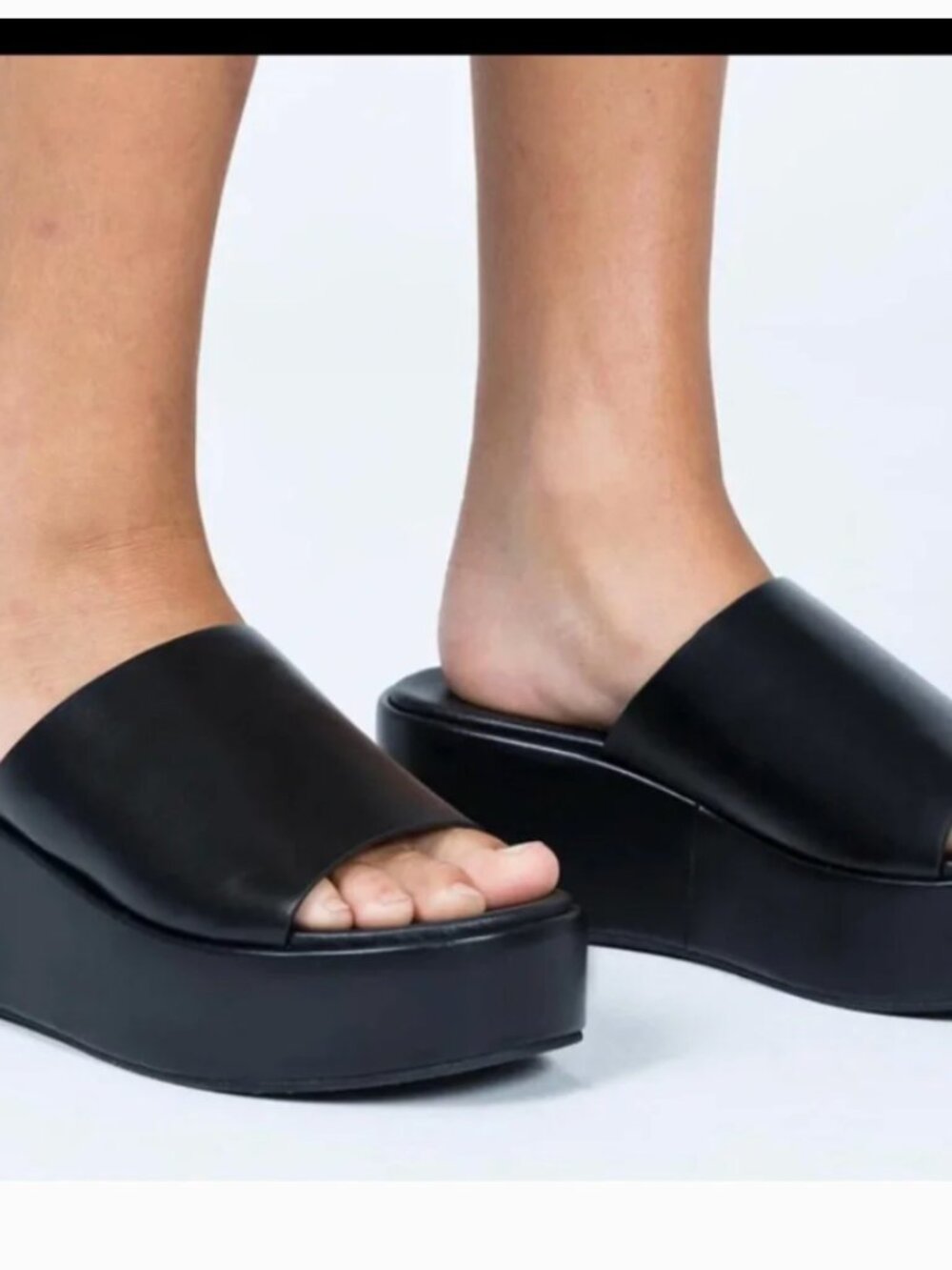 Princess Polly Black Platform Sandals
